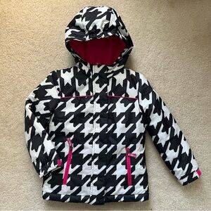 Cherokee Black and White Houndstooth Kids 3 in 1 Jacket
